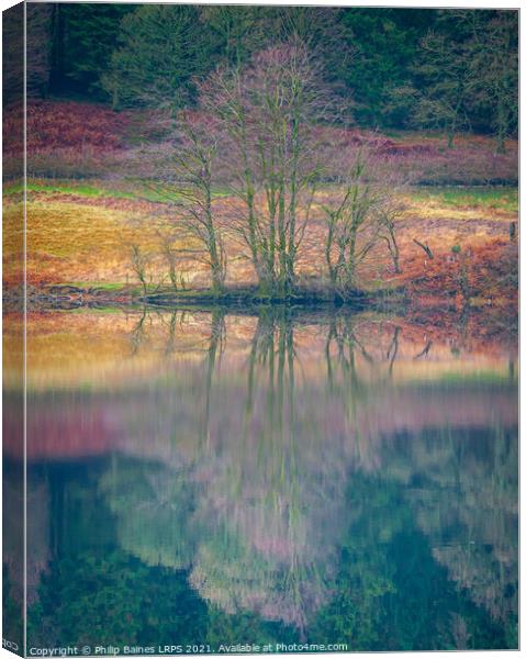 Reflections on Derwent Reservoir Canvas Print by Philip Baines