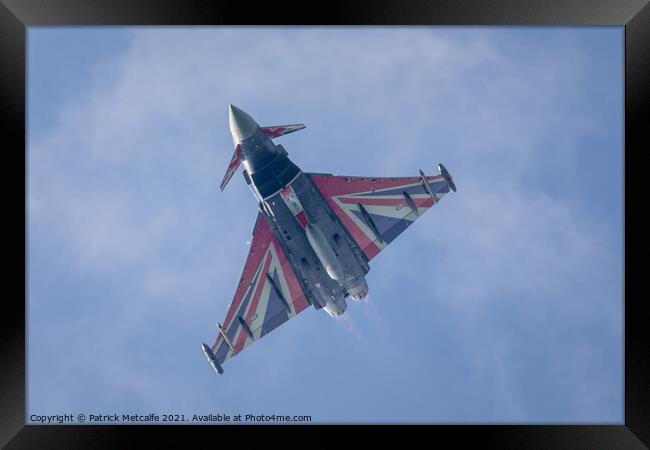 RAF Eurofighter Typhoon 'Blackjack' Framed Print by Patrick Metcalfe