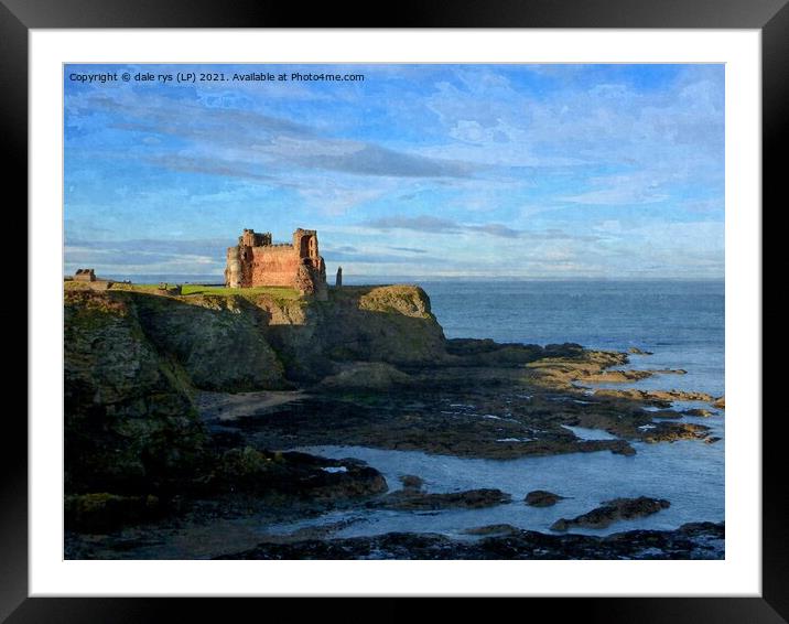 TANTALLON CASTLE Framed Mounted Print by dale rys (LP)