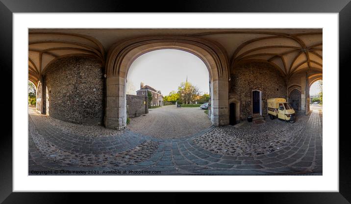 360 degree panorama of the Gatehouse and Bishops H Framed Mounted Print by Chris Yaxley