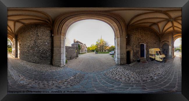 360 degree panorama of the Gatehouse and Bishops H Framed Print by Chris Yaxley