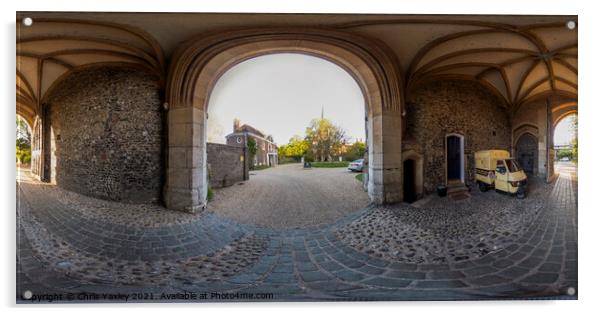 360 degree panorama of the Gatehouse and Bishops H Acrylic by Chris Yaxley