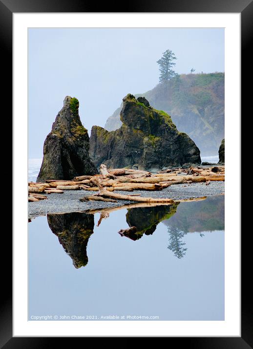 Ruby Beach #1 Framed Mounted Print by John Chase