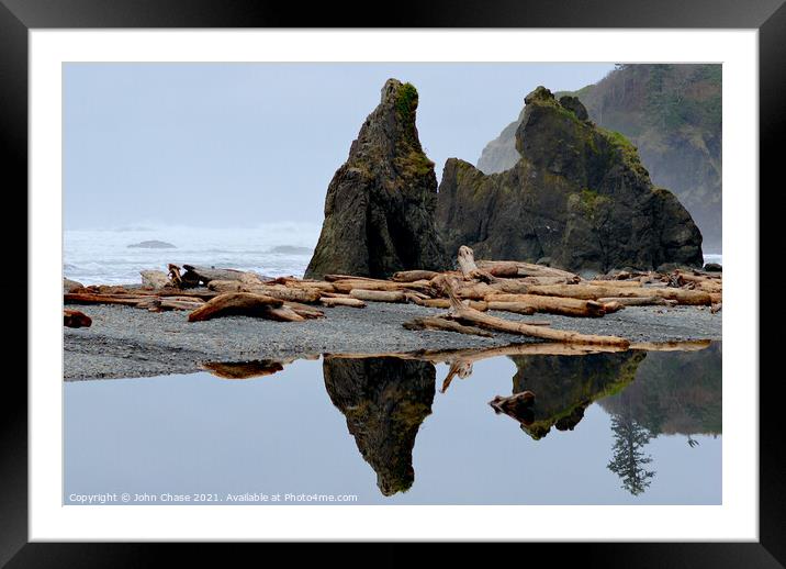 Ruby Beach #2 Framed Mounted Print by John Chase