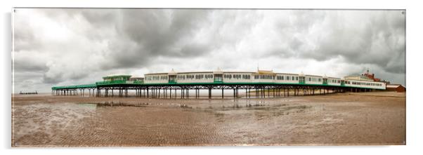 Lytham St Annes Pier Acrylic by Roger Green