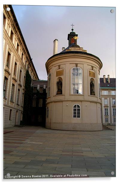 Prague Castle Courtyards, Czech Republic Acrylic by Serena Bowles