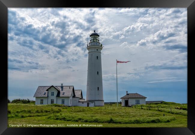 Hirtshals Lighthouse Framed Print by DiFigiano Photography