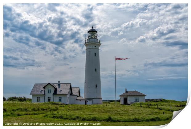 Hirtshals Lighthouse Print by DiFigiano Photography