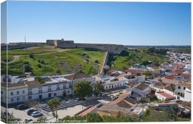 Castro Marim city view from inside the castle Canvas Print by Luis Pina