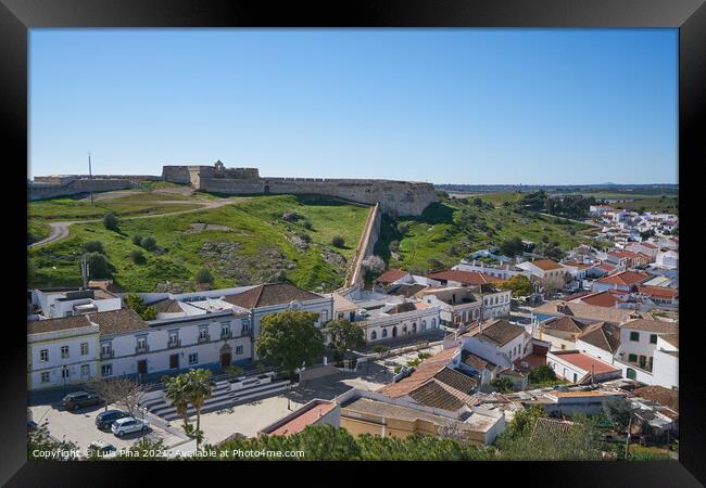 Castro Marim city view from inside the castle Framed Print by Luis Pina