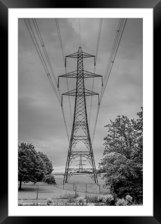 Pylon  Framed Mounted Print by Martin Yiannoullou