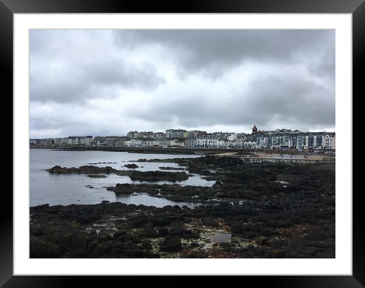 Portstewart promenade and seascape Framed Mounted Print by Anna Hamill