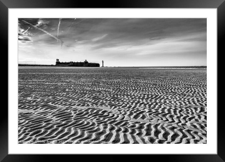 New Brighton Beach Framed Mounted Print by Philip Brookes