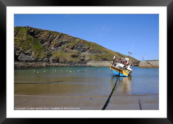 Waiting for the tide Framed Mounted Print by Peter Barber
