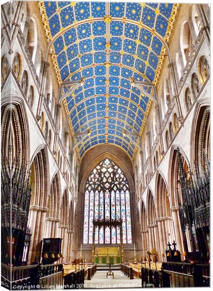 Carlisle Cathedral Canvas Print by Lilian Marshall