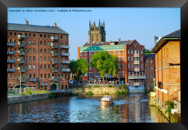 Leeds River Aire  Framed Print by Alison Chambers