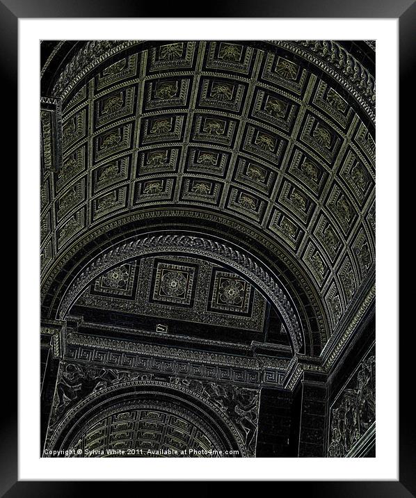 Arc de Triomphe Framed Mounted Print by Sylvia White