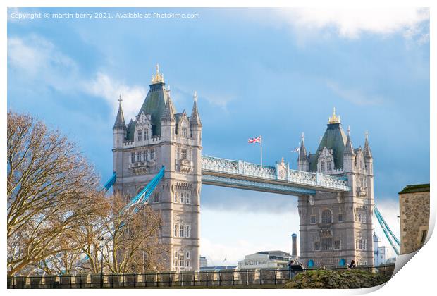 Tower Bridge London Print by martin berry