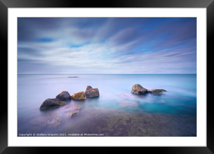 Passage through the Rocks Framed Mounted Print by Stefano Orazzini