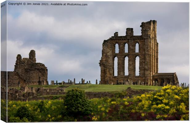 Tynemouth Castle and Priory Canvas Print by Jim Jones