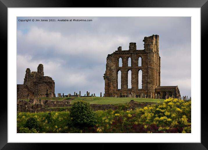 Tynemouth Castle and Priory Framed Mounted Print by Jim Jones