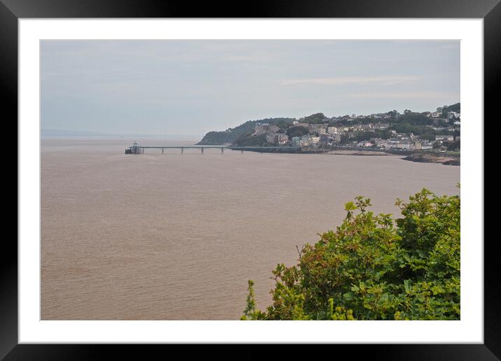 Clevedon Pier, Somerset Framed Mounted Print by mark humpage
