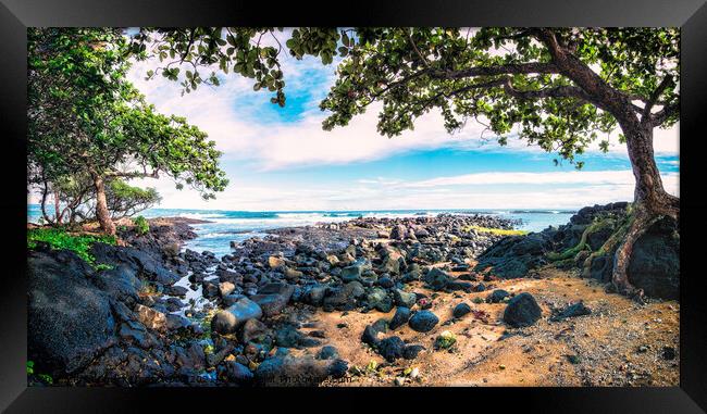 Hawaiian Panorama Framed Print by Chuck Underwood