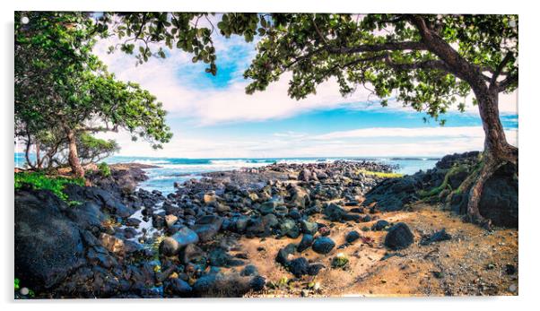Hawaiian Panorama Acrylic by Chuck Underwood