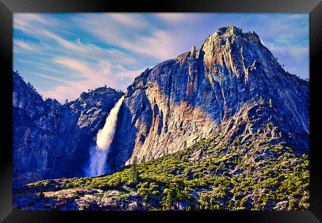 Yosemite Falls, California Framed Print by Chuck Underwood