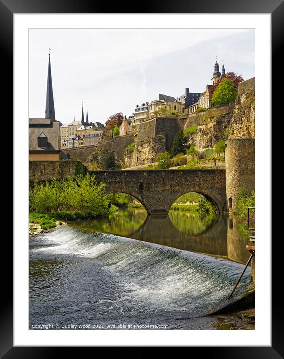 Serene River Scene Framed Mounted Print by Dudley Wood