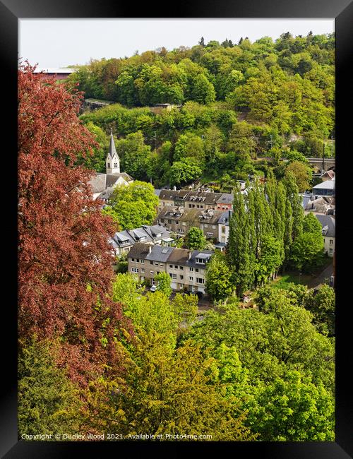Luxe Springtime in the Green European Capital Framed Print by Dudley Wood