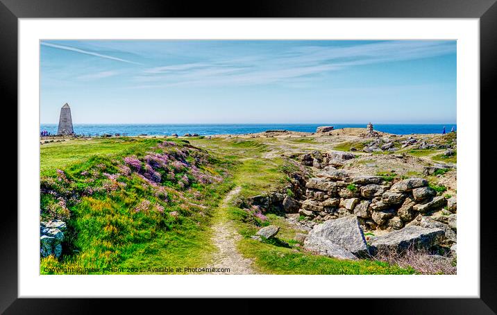 Rugged Portland Bill Framed Mounted Print by Peter F Hunt