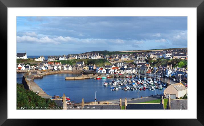 Findochty Village Harbour Morayshire North East Scotland Framed Mounted Print by OBT imaging