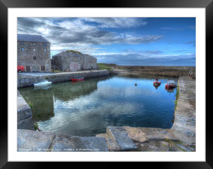 Serene Beauty of Portsoy Harbour Framed Mounted Print by OBT imaging