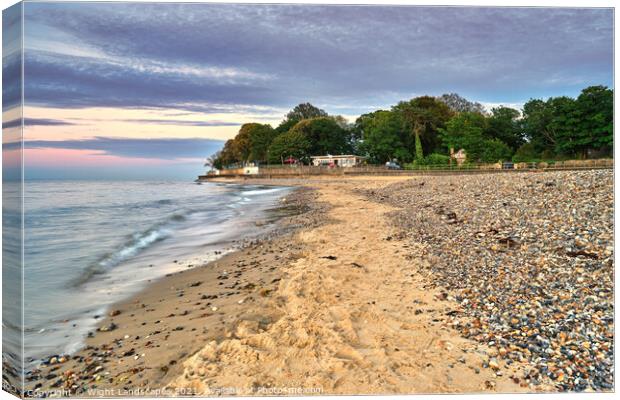 Appley Beach Isle Of Wight Canvas Print by Wight Landscapes