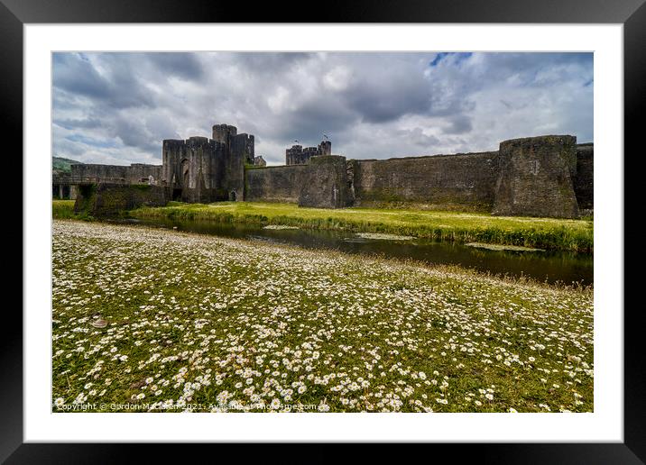 Caerphilly Castle, South Wales Framed Mounted Print by Gordon Maclaren
