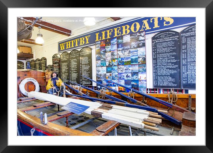 Whitby Lifeboat Museum Yorkshire Framed Mounted Print by martin berry