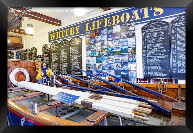 Whitby Lifeboat Museum Yorkshire Framed Print by martin berry