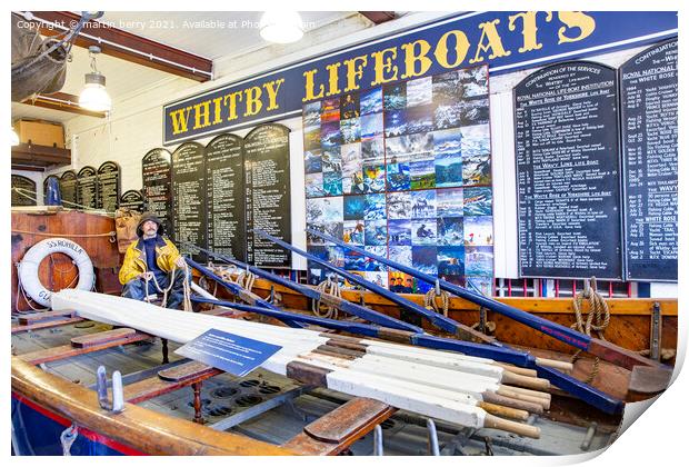 Whitby Lifeboat Museum Yorkshire Print by martin berry