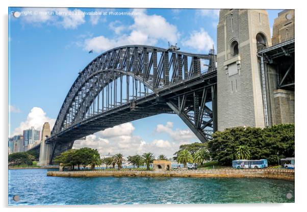 Sydney Harbour Bridge Australia Acrylic by martin berry