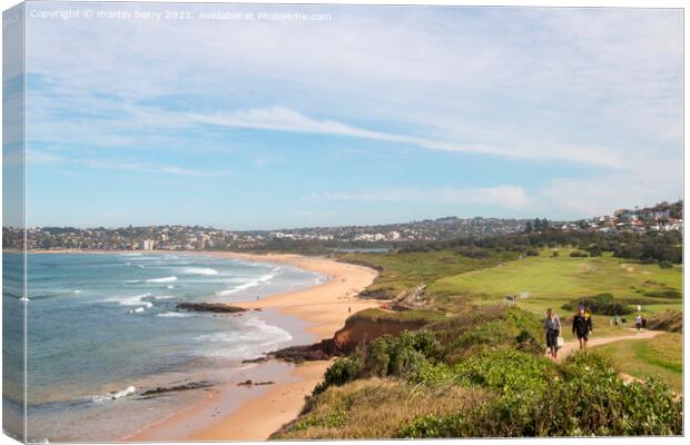 Long Reef Beach Sydney Canvas Print by martin berry