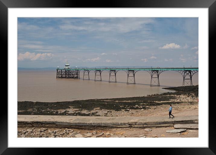 Clevedon Pier, Somerset Framed Mounted Print by mark humpage