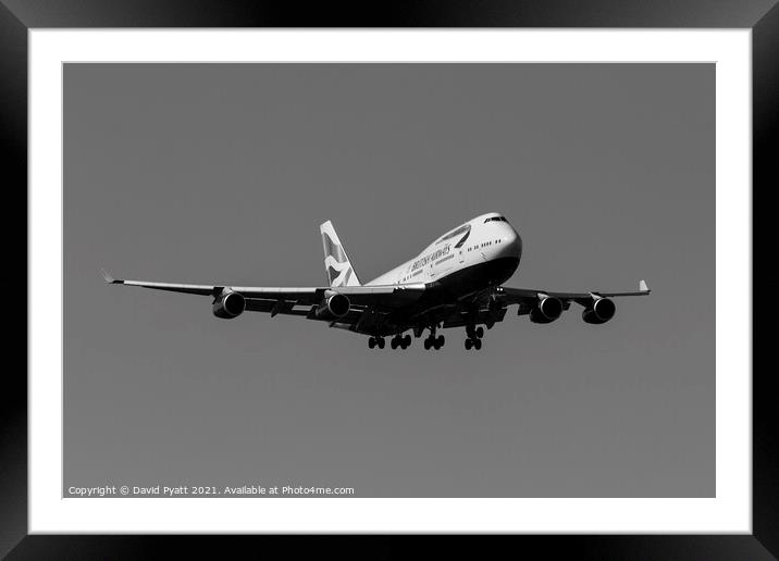 British Airways Boeing 747-436 Framed Mounted Print by David Pyatt