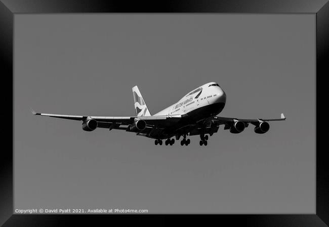British Airways Boeing 747-436 Framed Print by David Pyatt
