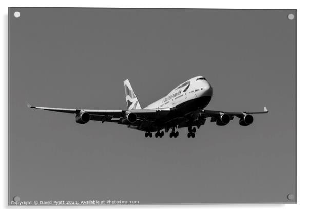 British Airways Boeing 747-436 Acrylic by David Pyatt