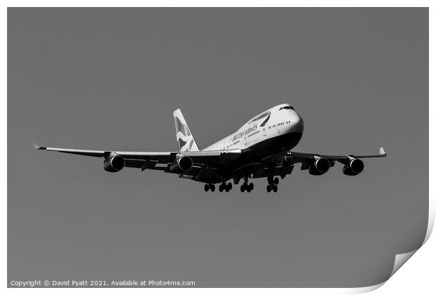 British Airways Boeing 747-436 Print by David Pyatt