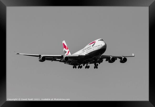 British Airways Boeing 747 Framed Print by David Pyatt