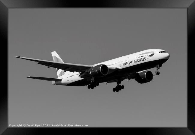 British Airways Boeing 777-236  Framed Print by David Pyatt