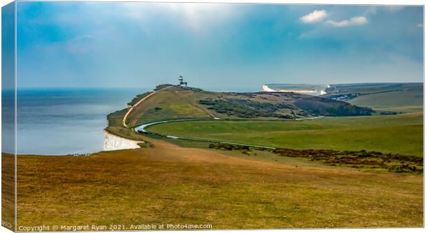 Towering Over the Sussex Coast Canvas Print by Margaret Ryan