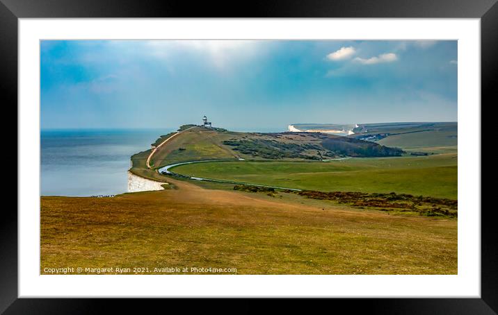 Towering Over the Sussex Coast Framed Mounted Print by Margaret Ryan